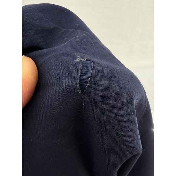 Lands End Mens Gore Tex Pants Navy Blue L Regular Elastic Waist Drawstring - Picture 8 of 8